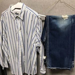 True religion jeans and Ralph Lauren shirt